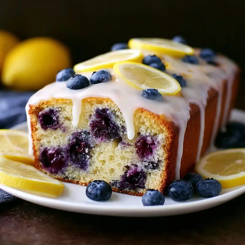 Lemon Blueberry Loaf with Lemon Glaze Recipe - Recipe Image
