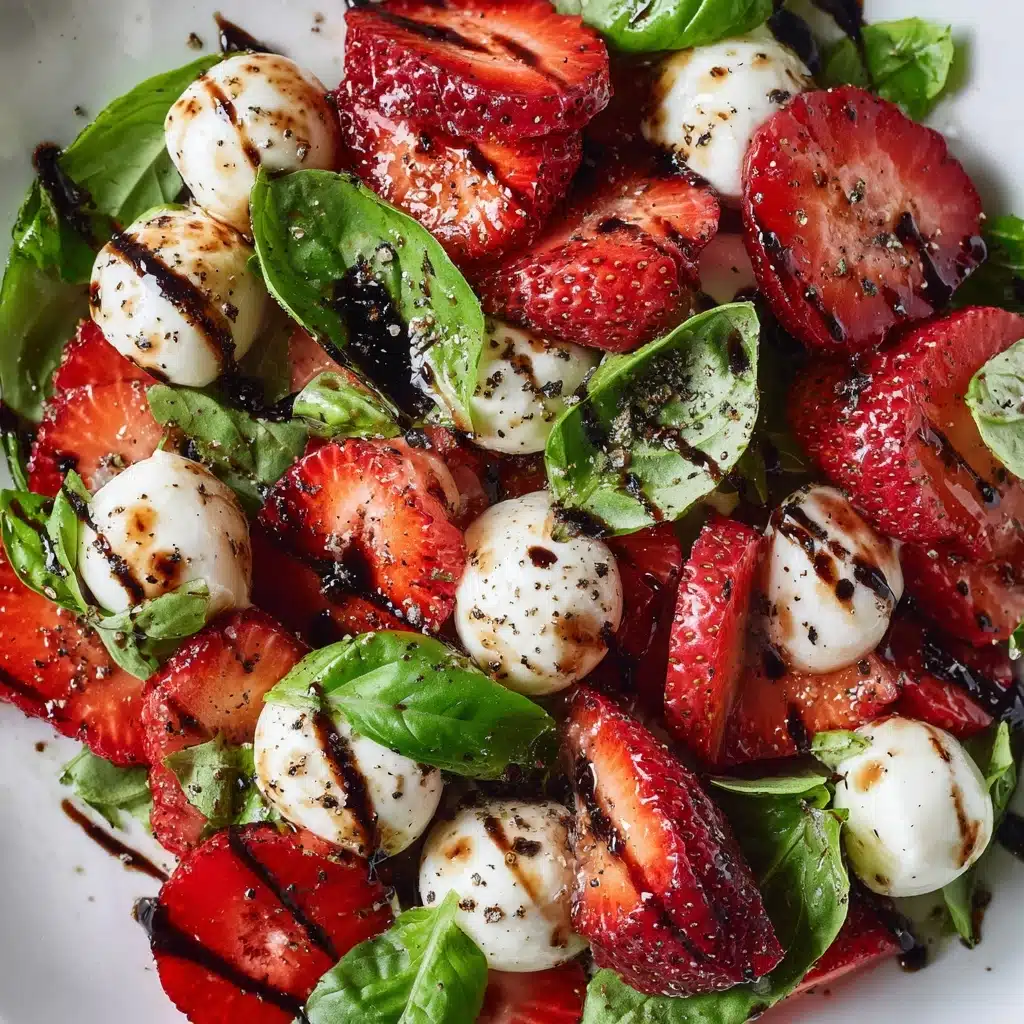 Balsamic Strawberry Caprese Salad Recipe - Recipe Image