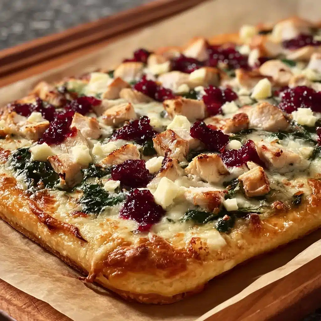 Cranberry Chicken & Brie Pizza Recipe - Recipe Image