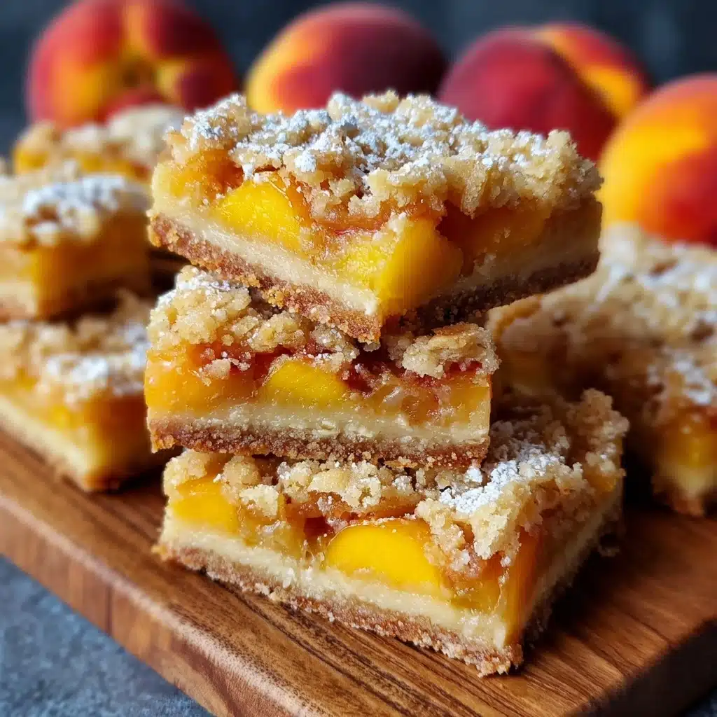 Heavenly Summer Peach Bars: A Sweet Slice of Sunshine Recipe - Recipe Image