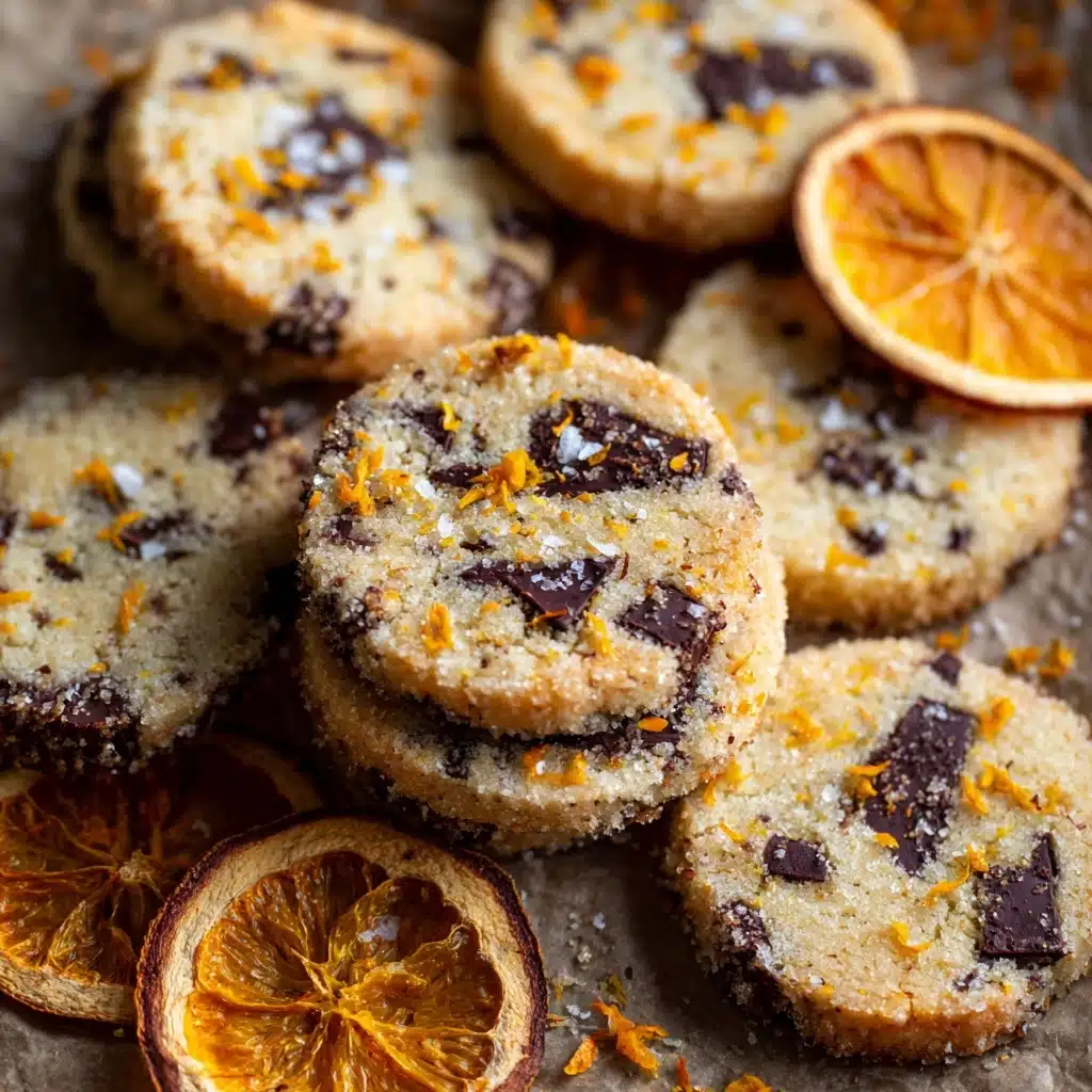 Dark Chocolate Orange Shortbread Cookies Recipe - Recipe Image