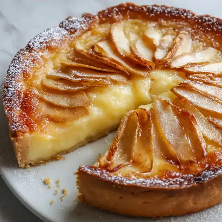The best Apple and custard impossible pie recipe