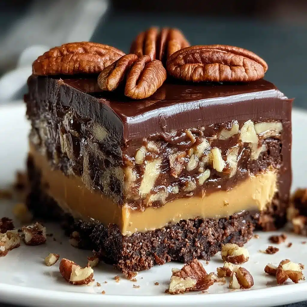 Texas Chocolate Pecan Pie Bars Recipe - Recipe Image