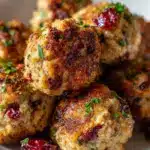 Cranberry Turkey Stuffing Balls Recipe