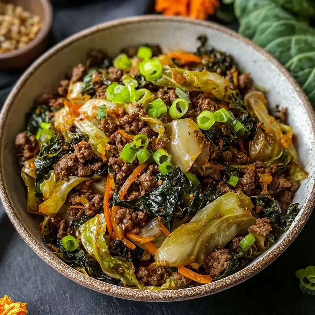 Chinese Ground Beef and Cabbage Stir Fry Recipe