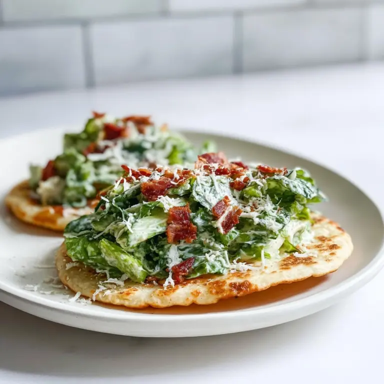 Smash Chicken Caesar Tacos Recipe