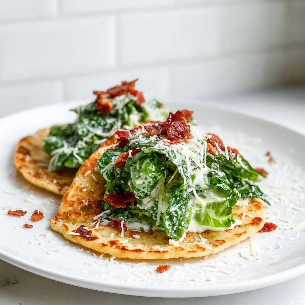 Smash Chicken Caesar Tacos Recipe - Recipe Image