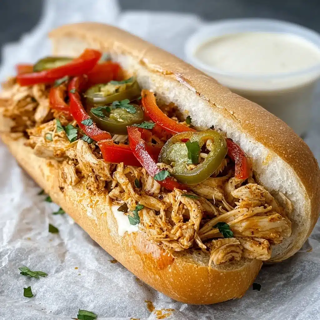 Healthy Crockpot Chicken Philly Cheesesteak Recipe - Recipe Image