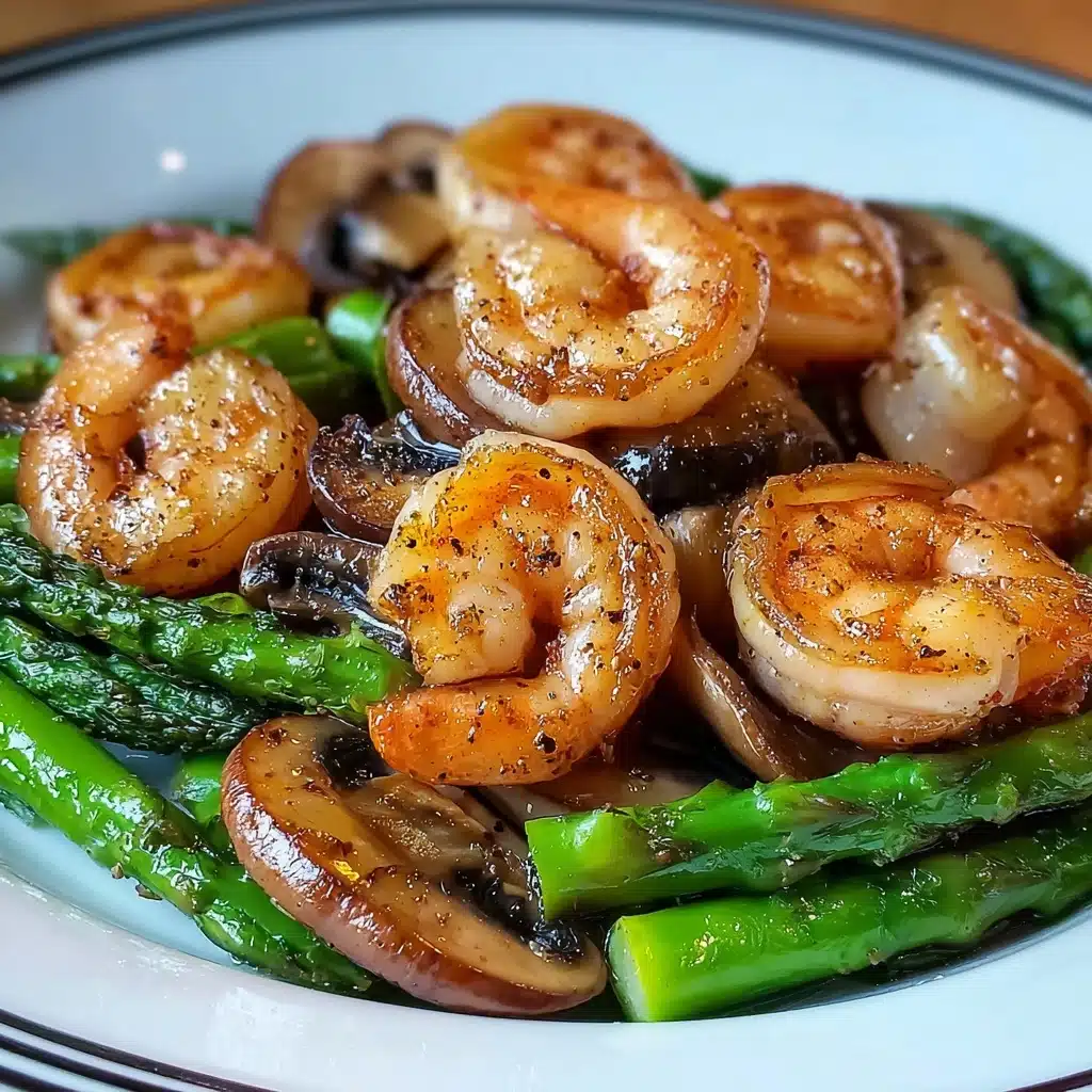 Shrimp and Asparagus Stir-Fry with Mushrooms Recipe