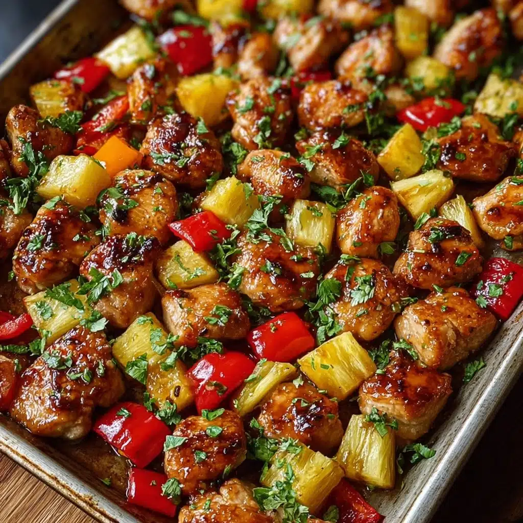 Hawaiian Chicken Sheet Pan Recipe - Recipe Image