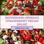 Spinach Strawberry Salad with Pecans Recipe