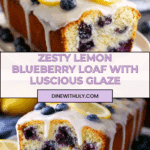 Lemon Blueberry Loaf with Lemon Glaze Recipe