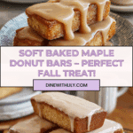 Irresistible Soft Baked Maple Donut Bars Recipe