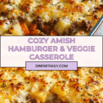 Amish Hamburger with Fall Veggies Bake Recipe