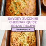 Green Onion Zucchini Cheddar Quick Bread Recipe