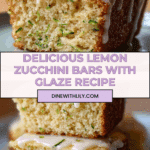 Delicious Lemon Zucchini Bars with Glaze Recipe