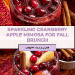 Cinnamon Apple Cranberry Mimosa Recipe