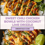 Sweet Chili Chicken Bowl with Coconut Lime Drizzle Recipe