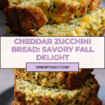 Savory Cheddar Zucchini Bread: 1 Amazing Loaf Recipe