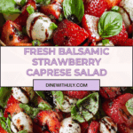 Balsamic Strawberry Caprese Salad Recipe