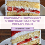 Moist Strawberry Shortcake Cake with Whipped Cream Frosting Recipe