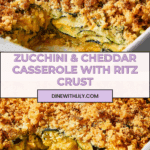 Ritz Cracker Zucchini Cheddar Casserole Delight Recipe