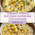 Delightful Summer Fresh Corn and Zucchini Chowder Recipe
