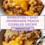 Homemade Peach Cobbler Recipe