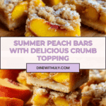 Heavenly Summer Peach Bars: A Sweet Slice of Sunshine Recipe