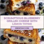 Crispy Blueberry Grilled Cheese Recipe