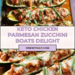 Keto Chicken Parmesan Zucchini Boats Recipe