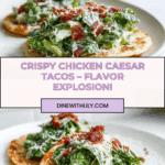 Smash Chicken Caesar Tacos Recipe
