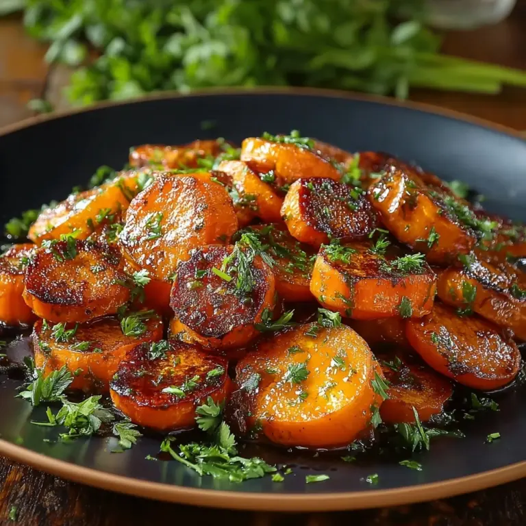 Sausage and Sweet Potatoes with Honey Garlic Sauce Recipe