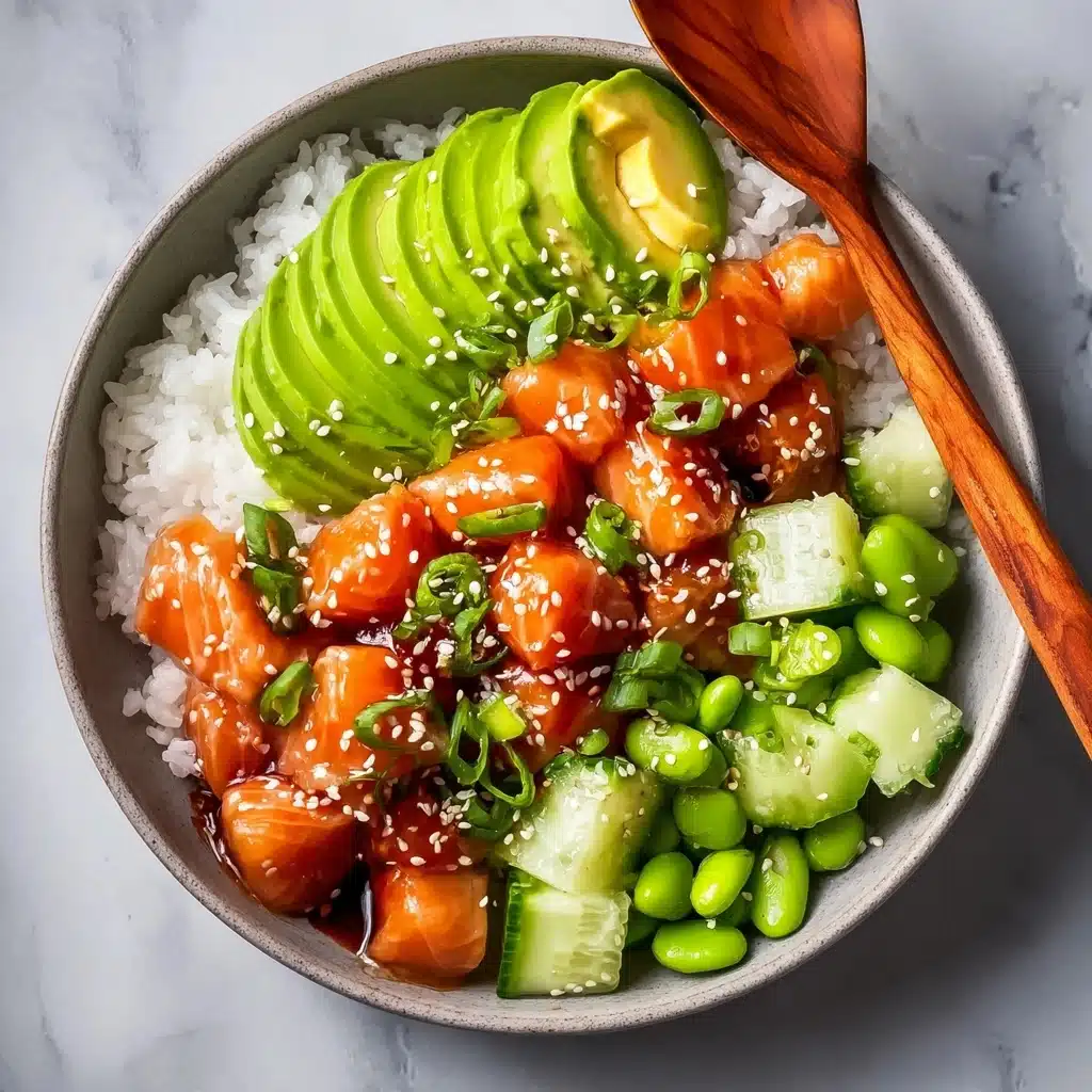 Honey Sriracha Salmon Bowls: A Sweet and Spicy Delight Recipe - Recipe Image