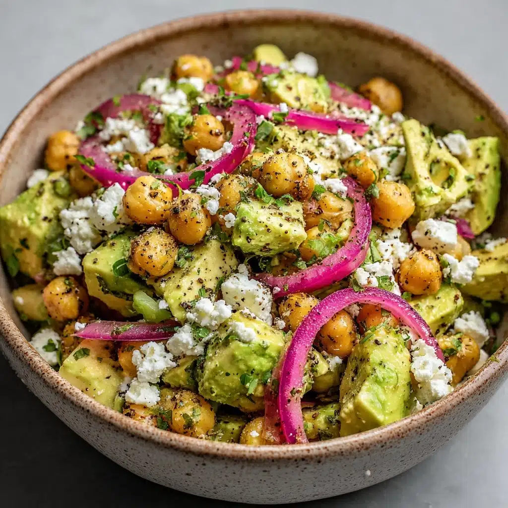 Chickpea Feta Avocado Salad Recipe