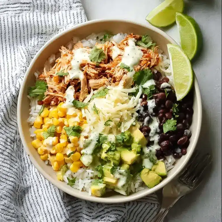 Slow Cooker Chicken Burrito Bowl Recipe