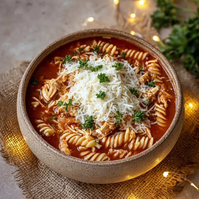 Crockpot Chicken Parmesan Soup Recipe