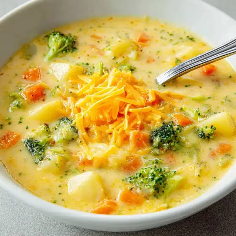 Broccoli Potato Cheese Soup Recipe
