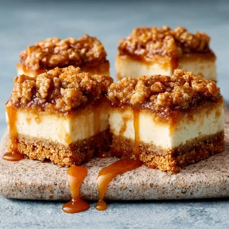 Caramel Apple Cheesecake Bars Recipe