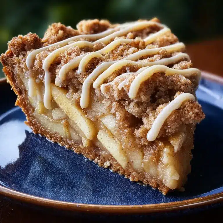 Apple Crumb Cake with Cinnamon Apple Drizzle Recipe