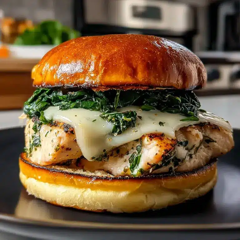 Irresistible White Cheddar and Spinach Chicken Burgers Recipe