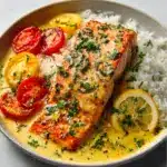 One-Pan Coconut Curry Salmon with Garlic Butter Recipe