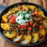 Cheesy Taco Potatoes Recipe