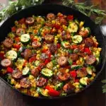 Sausage and Veggies Skillet - 30 Minute, One-Pan Meal Recipe