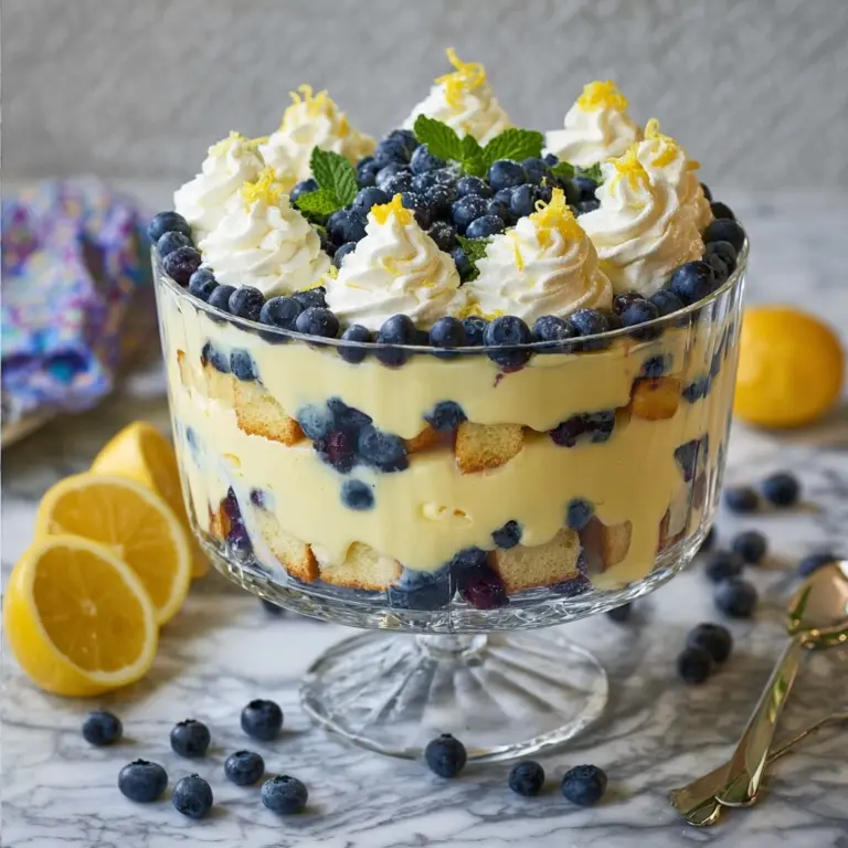 Easy Lemon Blueberry Trifle Recipe