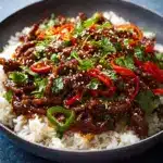 Crispy Chilli Beef Rice Recipe