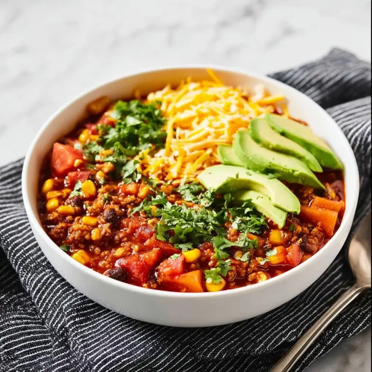 Turkey Sweet Potato Chili Recipe