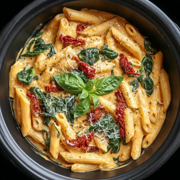 Slow Cooker Creamy Tuscan Pasta Recipe