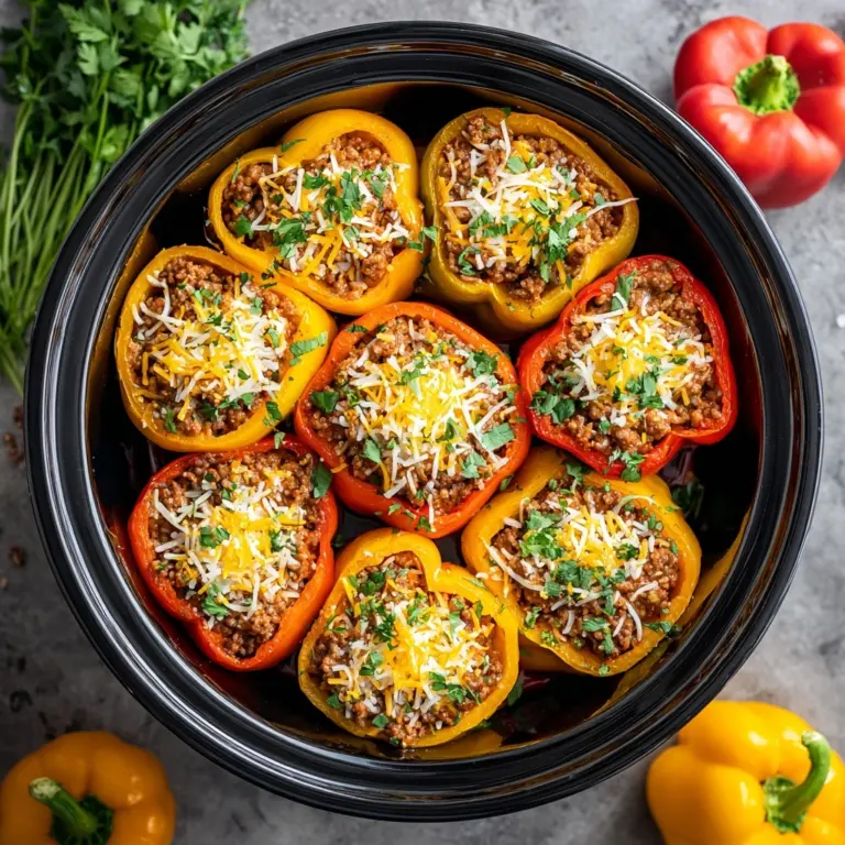 Slow Cooker Stuffed Bell Peppers Recipe