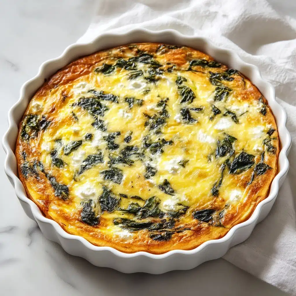 Cottage Cheese and Spinach Crustless Quiche Recipe
